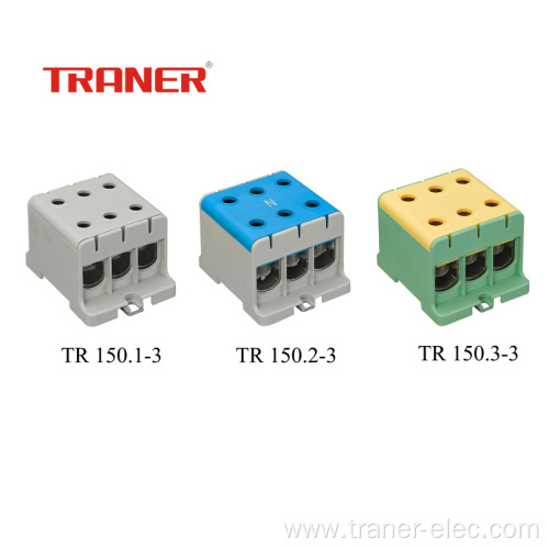 150mm2 Al/Cu Cable Universal Terminal Block 3 Ways